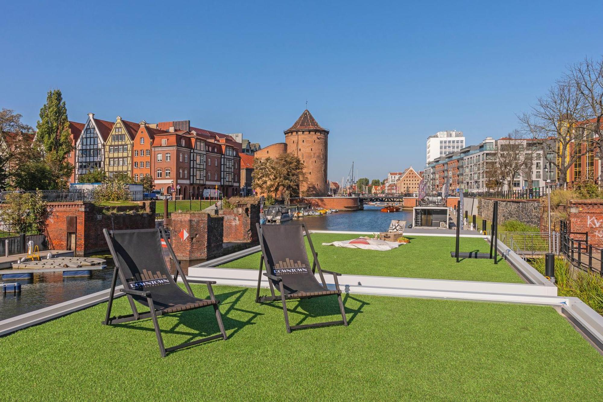Domy Na Wodzie - La Mare Motlava Houseboats With Sauna By Downtown Apartments Gdańsk Szoba fotó